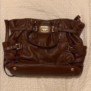 Michael Kors Grainy Brown Leather Handbag